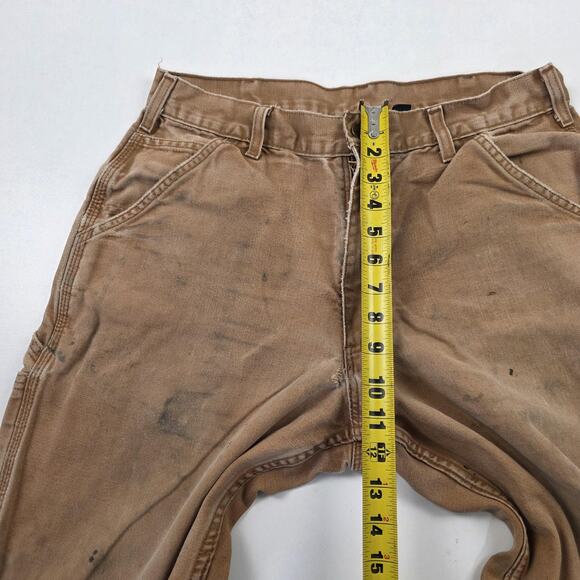 Carhartt Pants Mens 33x36 Brown B11 Duck Dungaree Loose Fit Work Carpenter - Picture 15 of 16